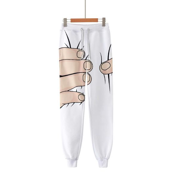 

funny happy 3d pants sports pants trousers fashion popular trend comfortable casual, Black