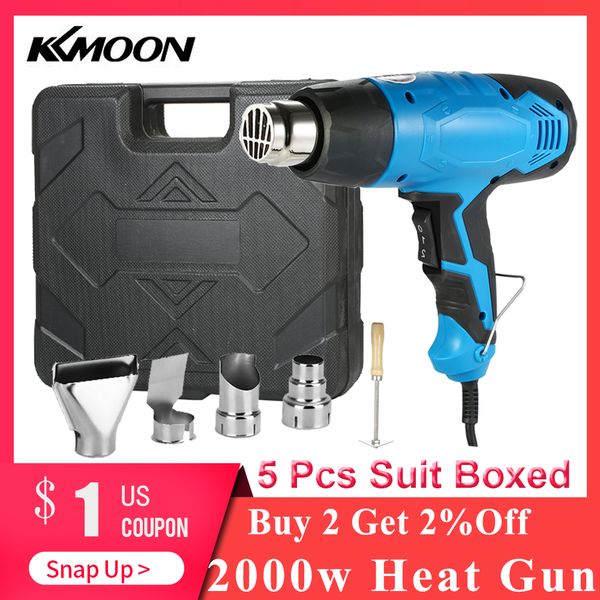 

2000w heat gun soldering hair dryer air gun temperature-controlled building hair dryer heat guns with 4 nozzles power tools