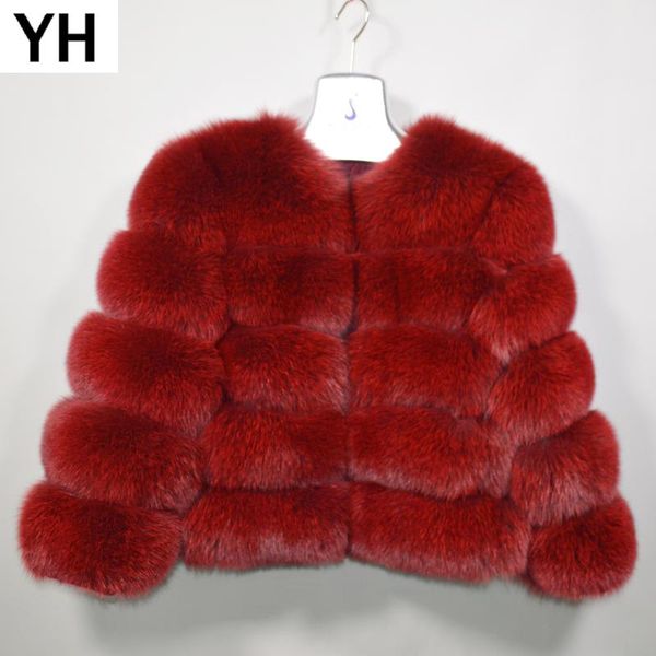 

short style women winter thick warm real genuine fur coat real fur jacket quality brand overcoats, Black