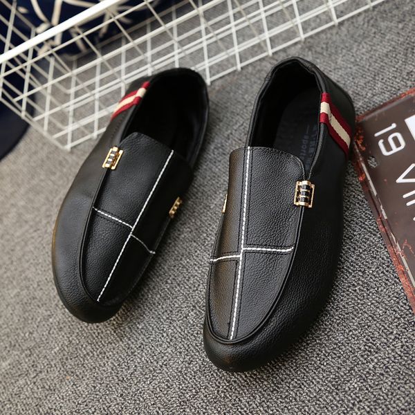 

moccasins brands loafers men shoes leather driving sneakers scarpe uomo erkek ayakkabi tenis chaussure homme zapatillas hombre, Black