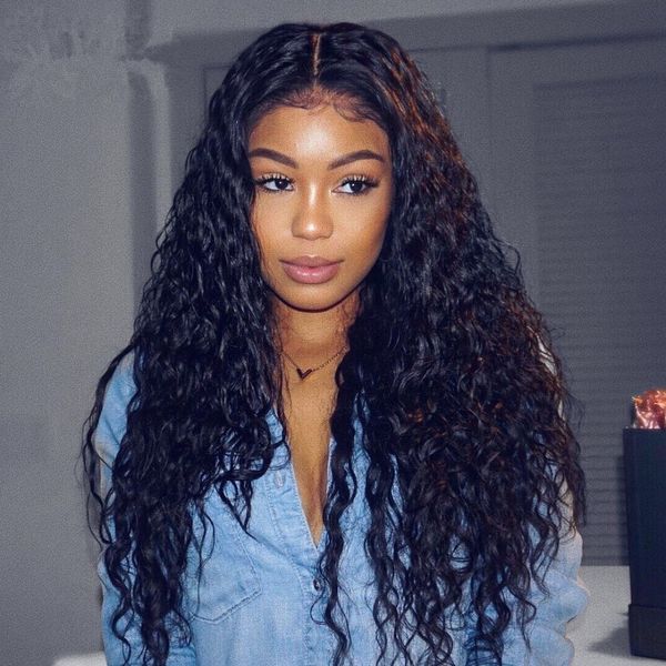 Full Lace Raw Human Hair Wig For Black Or White Women Nice Looking