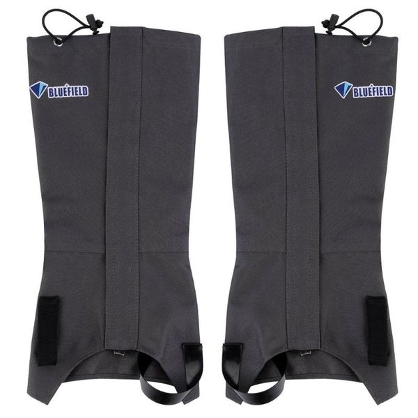 

gaiters outdoor waterproof snow skiing ski legwarmers hiking climbing leg protection guard orange/blue/grey/green, Black