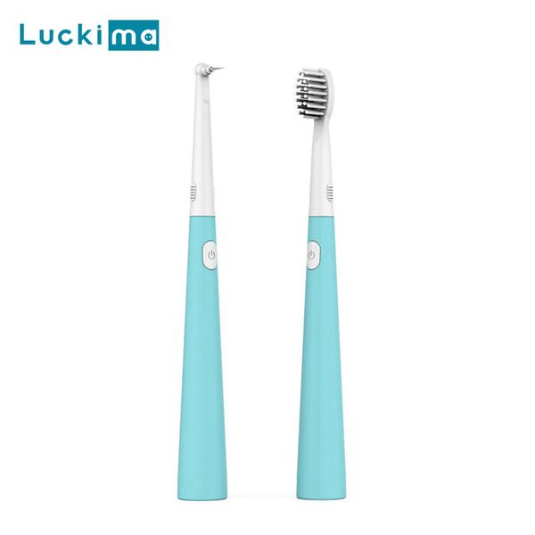 

2 in 1 dental cleaner scaler electric toothbrush sonic teeth brush battery operated tooth calculus remover clean whitening tool