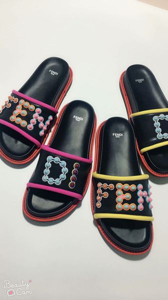 

2019 ummer women real leather luxury colourful punk pike tud gladiator open toe flat lide andal box 2511