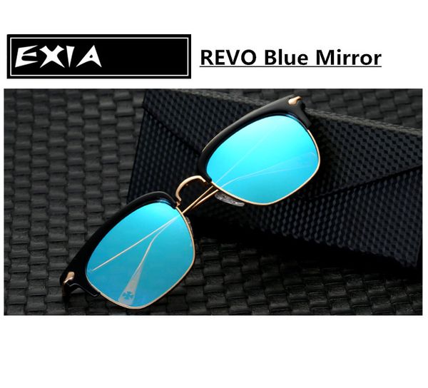 

flash mirror sunglasses blue colors polarization high vision optic lenses myopia power -102 series, White;black