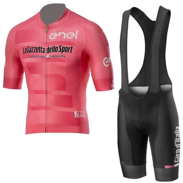 

2020 tour de italy men team summer cycling jersey ropa ciclismo short sleeve bike shirt bib shorts set quickdry mtb bicycle wear k041605, Black;red