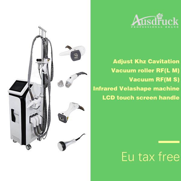 

new compared to velashape and velasmooth vacuum radio frequency roller massage led + ir system cellulite slimming machine