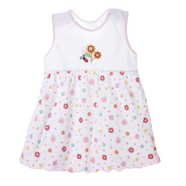 

горячий младенец ребёнка платье младенец printed a-line buttrufly pattern one piece платье cute рукава одежда случайного цвет, Red;yellow
