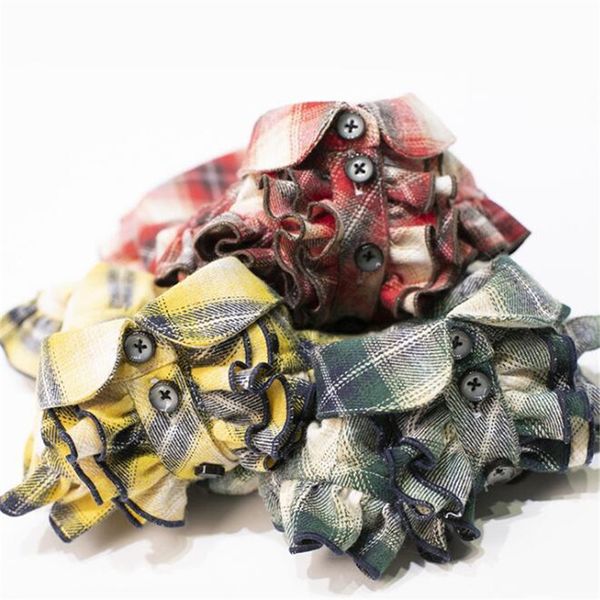 

retro plaid pattern pet shirts summer breathable pet t-shirts trendy soft touch teddy schnauzer design clothing