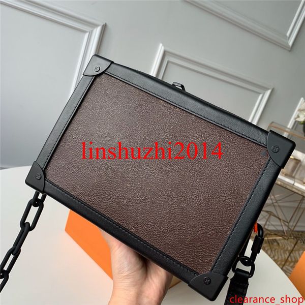 

designer handbags classical style trunk genuine leather luxury tote clutch shoulder bag handbag m44478