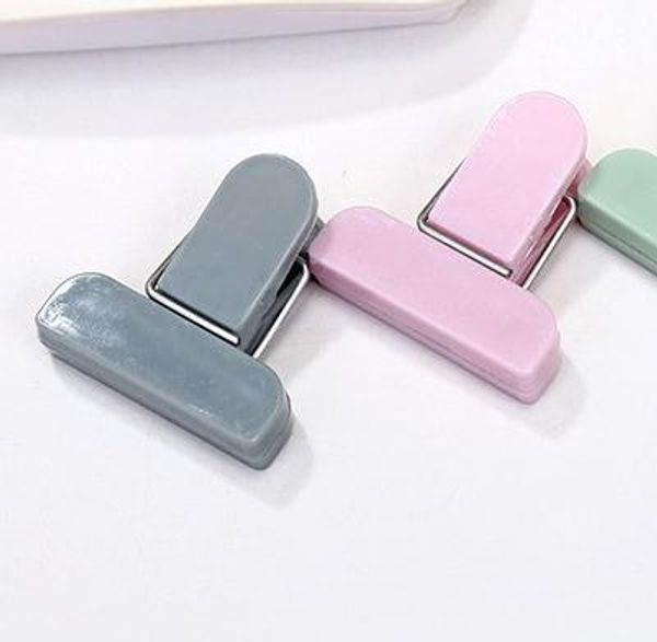 

12pcs/set bag clips snack fresh food storage bag sealer kitchen tool accessories mini vacuum sealer clamp food clip lp0185