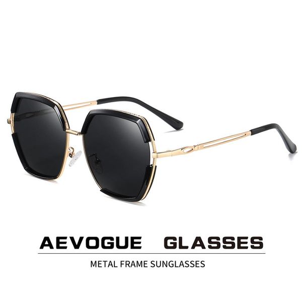 

aevogue new women polygon retro classic fashion polarized sunglasses outdoor driving glasses brand design uv400 ae0836, White;black