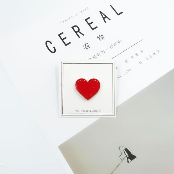 

japanese and korean popular cute cartoon alloy brooch big white pin shirt jewelry love brooch student badge, Gray