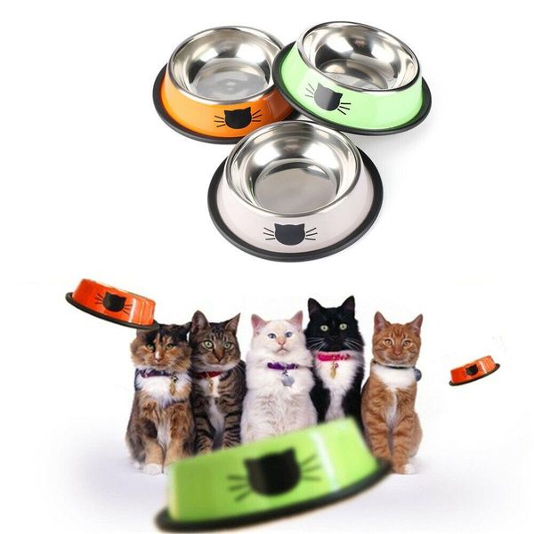 

supplies dog cat non-slip water food dish pet bowl feeding bowls puppy feeder