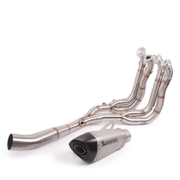 

motoryclce exhaust muffler pipe escape slip-on for s1000rr s1000 rr exhaust pipe front section motorcycle 2015 2016 2017