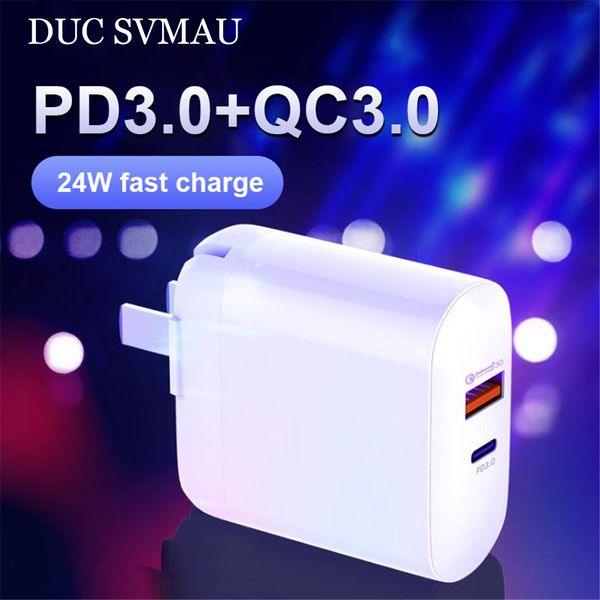 

duc svmau новое портативное док-зарядное устройство 24 вт быстрая зарядка совместимый pd3. 0 адаптер питания qc3. 0 зарядная головка