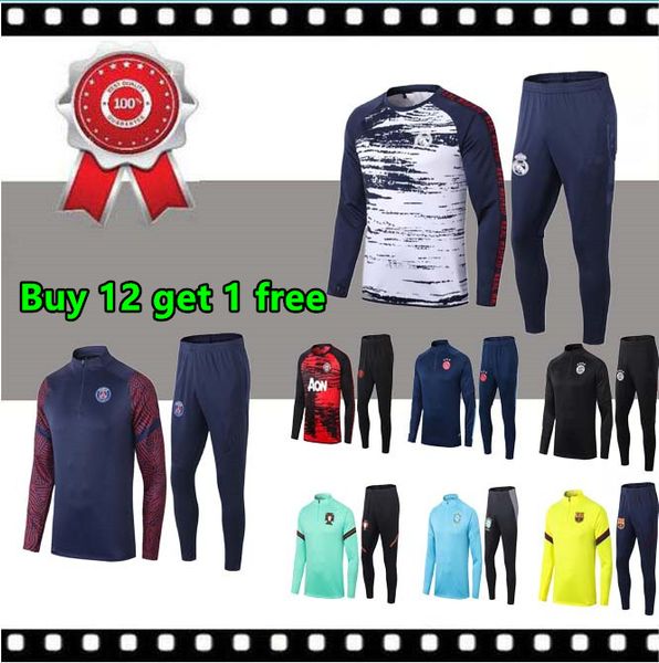 

2020 21 chandal real madrid tracksuit jerseys jacket men soccer tracksuit football training suit jogging