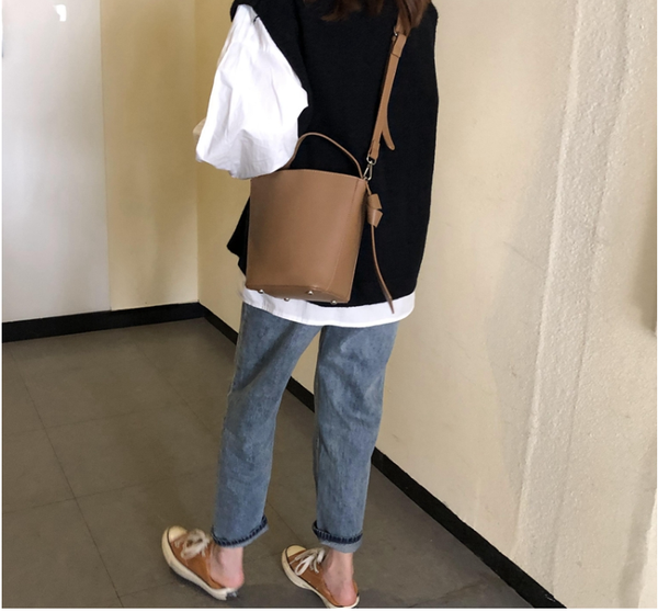 

fashion women all-match bucket bag small pu leather one shoulder cross-body women's composite bag cute t-5988er2