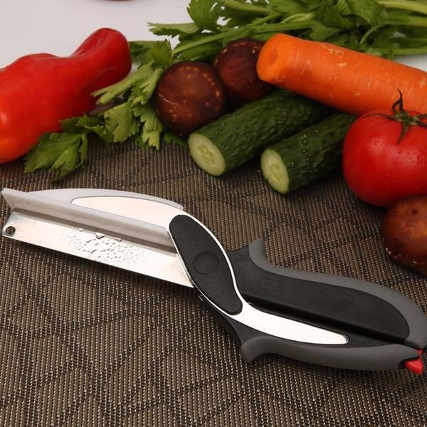

new clever cutter food chopper scissor заменить кухонные ножи разделочная доска многофункциональный инструмент кухня инструмент