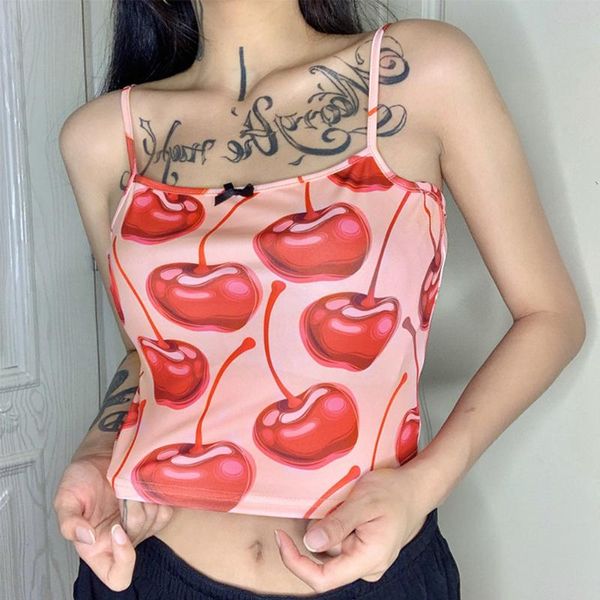 

женщины u шеи фитнес повседневный sexy моды рукавов обрезанные топы полиэстер вишневый pattern бретели элегантная мода tops, White