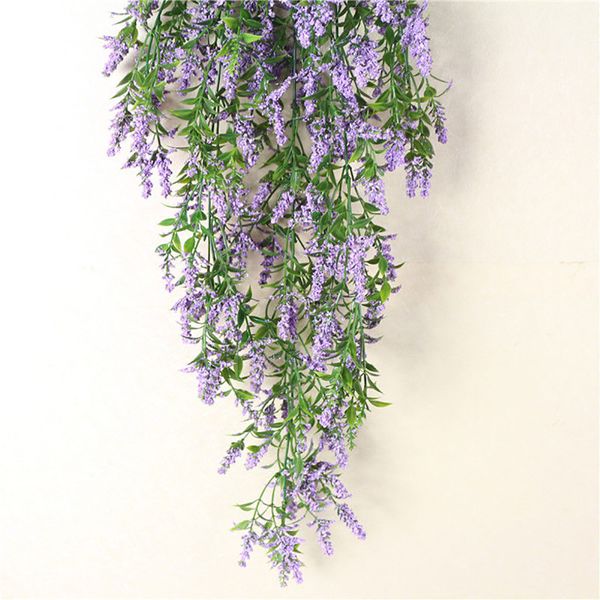 

80cm artificial vine fake plant hanging lavender vine flower rattan garden home decor purple/pink/rose red/white/yellow
