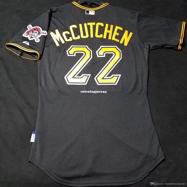 

majestic pittsburgh #22 mccutchen coolbase jersey mens stitched wholesale big and tall size xs-6xl baseball jerseys, Black;blue