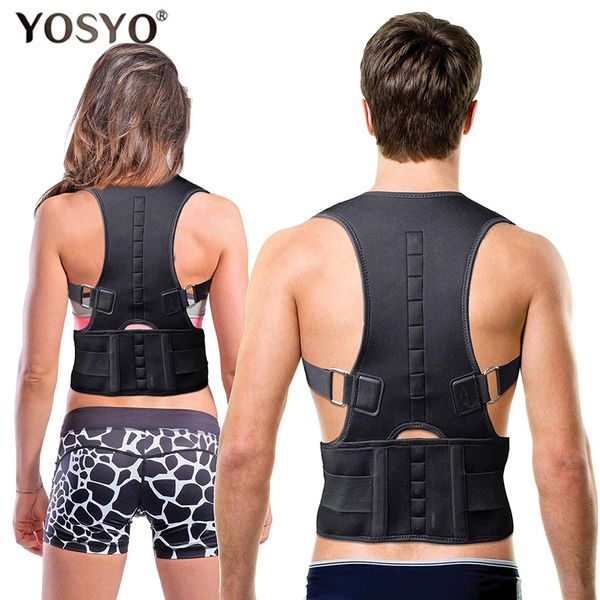 

posture corrector magnetic therapy posture corrector brace adjustable shoulder back brace support belt no slouching health care