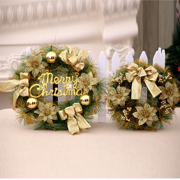 

christmas flower rattan ring ornament door decoration for home ornaments decor navidad decoraciones para el hogar envio gratis