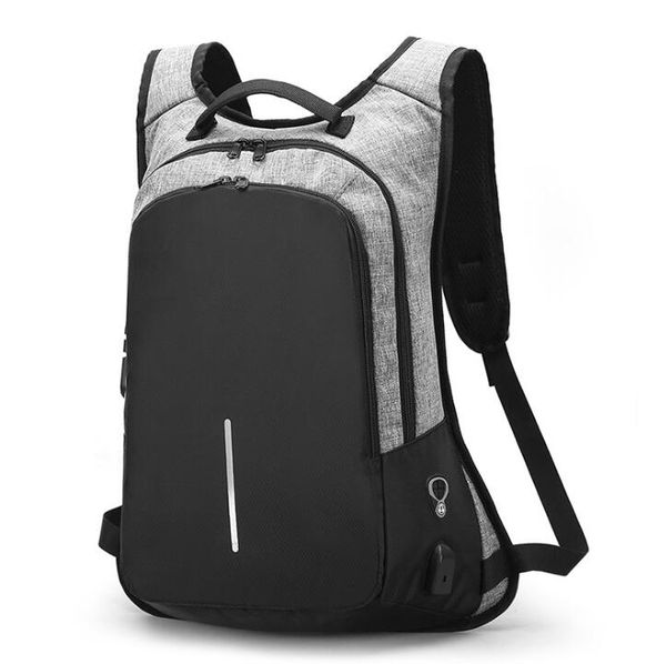 

men's backpack outdoor bag anti theft usb charge lapbackpack waterproof fashion male business travel backpacks mens school bags