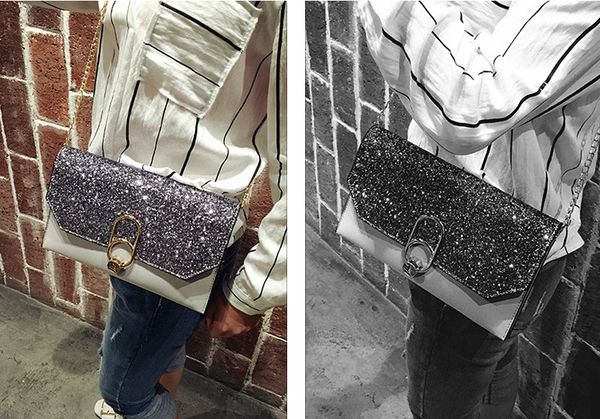 

designer handbag 2020 fashion clutch bag luxury one shoulder crossbody bag wild sequin handbag designer crossbody bag
