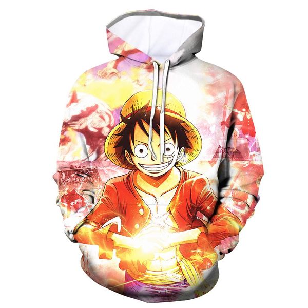 

2019 мода мужчины / женщины толстовка asl 3d толстовки печати one piece толстовки мужчины зима с капюшоном c190420, White;black