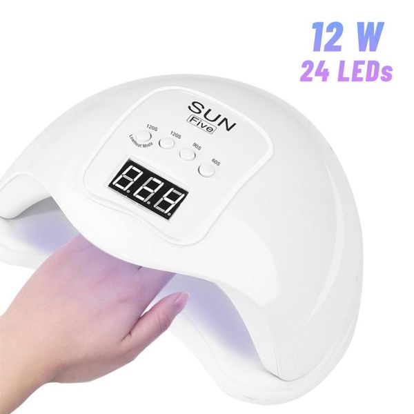 

12w uv led lamp nail dryer nail quick-drying color gel smart timing ultraviolet manicure art tools lamp for nails