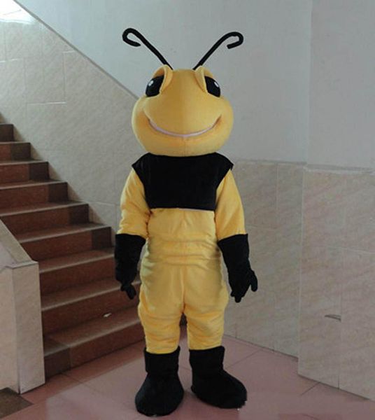 

new quality ant mascot costumes ant christmas halloween outfit party birthday fancy suit ing, Red;yellow