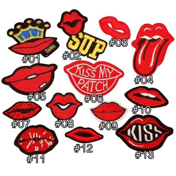 

Lip cloth pa te funny colorful lip cloth pa te iron on appeal lip clothing patche diy garment bag hoe acce orie
