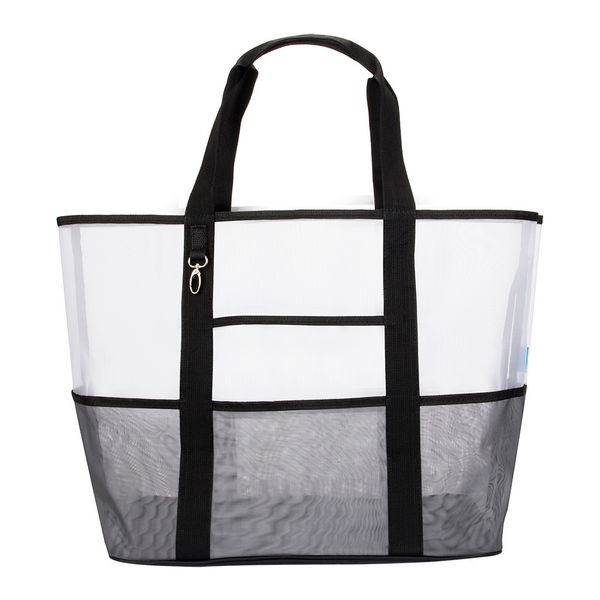 

female shoulder bag fashion casual outdoor simple transparent mesh beach children's toy storage bag for women 2019 bolso mujer#7