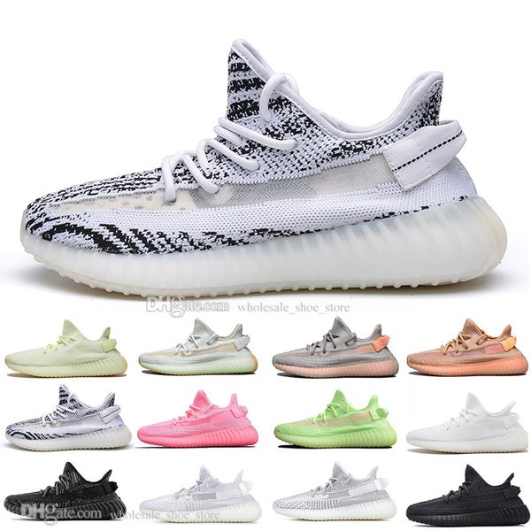 

2019 kanye west clay v2 static reflective rainbow discoloration mens running shoes hyperspace true form women men sports designer sneakers