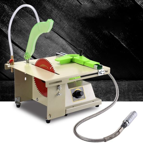 

220v 380w multi-function table saw diy jade engraving machine woodworking table saw deskmini stone polisher cutting machine