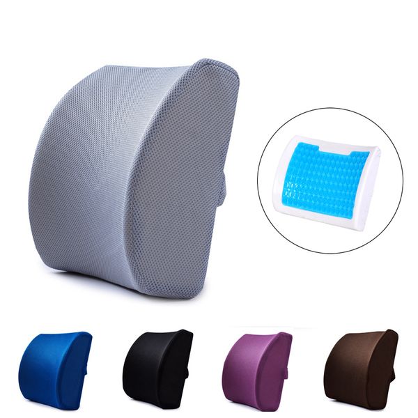 Soft Gel Memory Foam Back Cushion Waist Support Massager Cushion