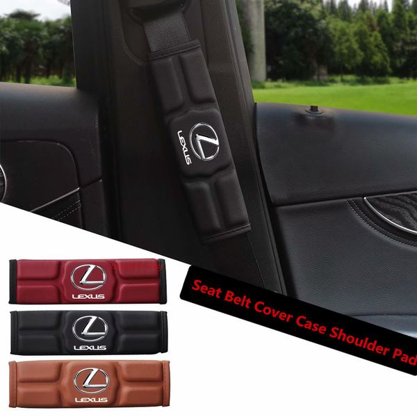 

car seat belt cover case shoulder pad for lexus rx300 rx330 rx350 is250 lx570 is200 is300 ls400 red black brown memory cotton