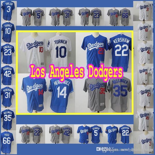 

22 Clayton Kershaw 8 Manny Machado 23 Adrian Gonzalez 5 Corey Seager 66 Yasiel Puig 35 Cody Bellinger 31 Mike Piazza 22 Clayton Kershaw 8 Ma
