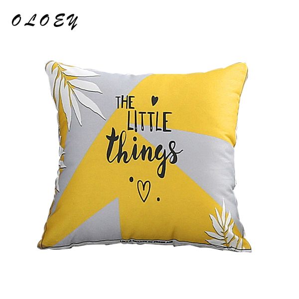 

nordic yellow geometric cushion cover tropic pineapple throw pillow cover sofa bed decorative cotton linen pillowcase