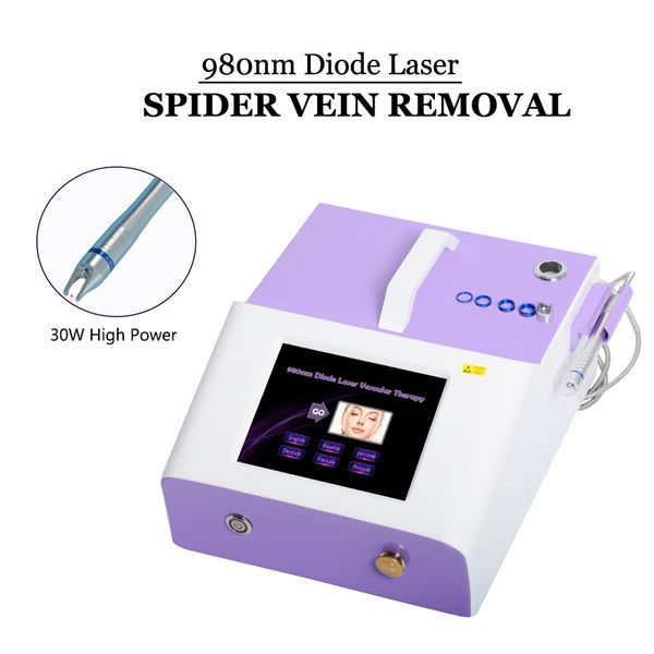 

980nm vascular therapy spider vein removal system blood vessels machine broken capillaries treatment vascular blemish removal, Black