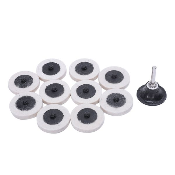 

10 + 1 bracket 2 inch compression wool felt disc polishing pad wheel for drilling power tools