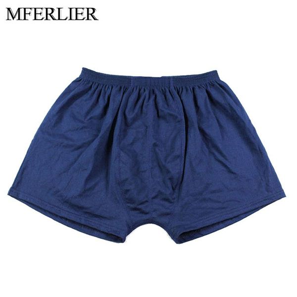 

mferlier men boxer big size waist 80-110cm cotton men underwear, Black;white