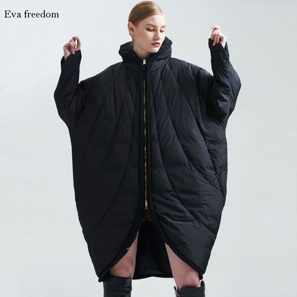 

высокое качество зимняя куртка женщины 2018 новая high-end brand ladies winter warm плюс размер пальто женщины 90% белая утка вниз куртка, Black