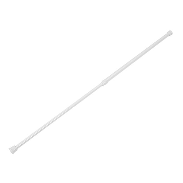 

spring loaded extendable net voile tension curtain rail pole rod rods white 40-75cm