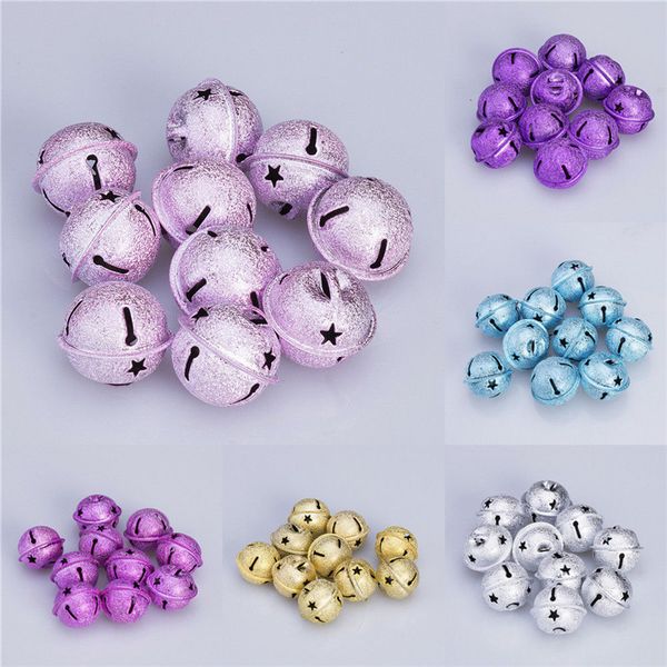 

10pcs shiny jingle bells ornaments pendant christmas decorations for home christmas tree decorations ornaments