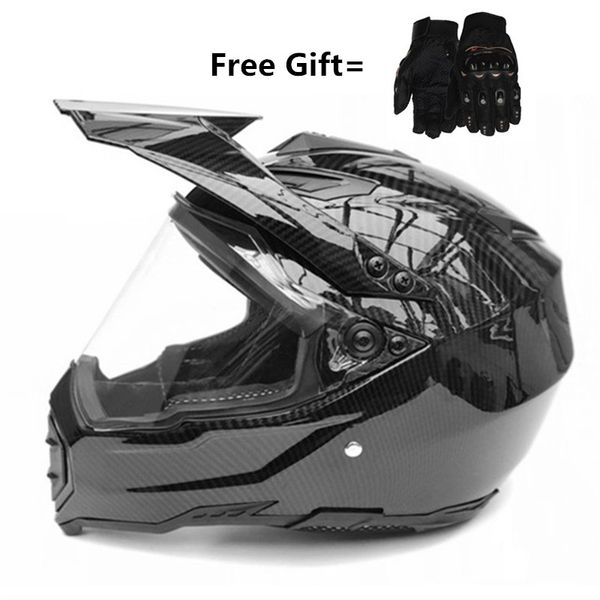 

carbon fiber new motorcycle helmet mens moto helmet capacete motocross off road motocross dot