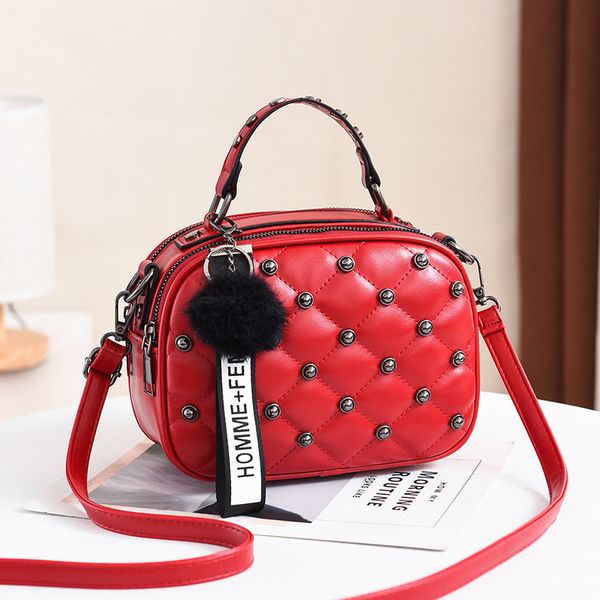 

handbag women's summer new rivet fashion shoulder bag messenger bag