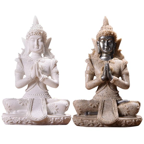 

car decoration nature sandstone buddha figurine sculpture home interior decoration for home car